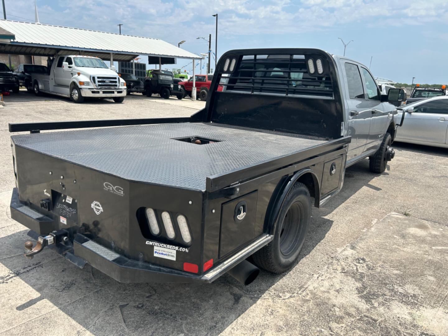 2021 Grey RAM 3500 Crew Cab 4WD DRW (3C7WRTCL0MG) with an 6.7L L6 OHV 24V TURBO DIESEL engine, 6A transmission, located at 1687 Business 35 S, New Braunfels, TX, 78130, (830) 625-7159, 29.655487, -98.051491 - Photo#6